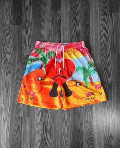 BAD BUNNY MESH SHORTS