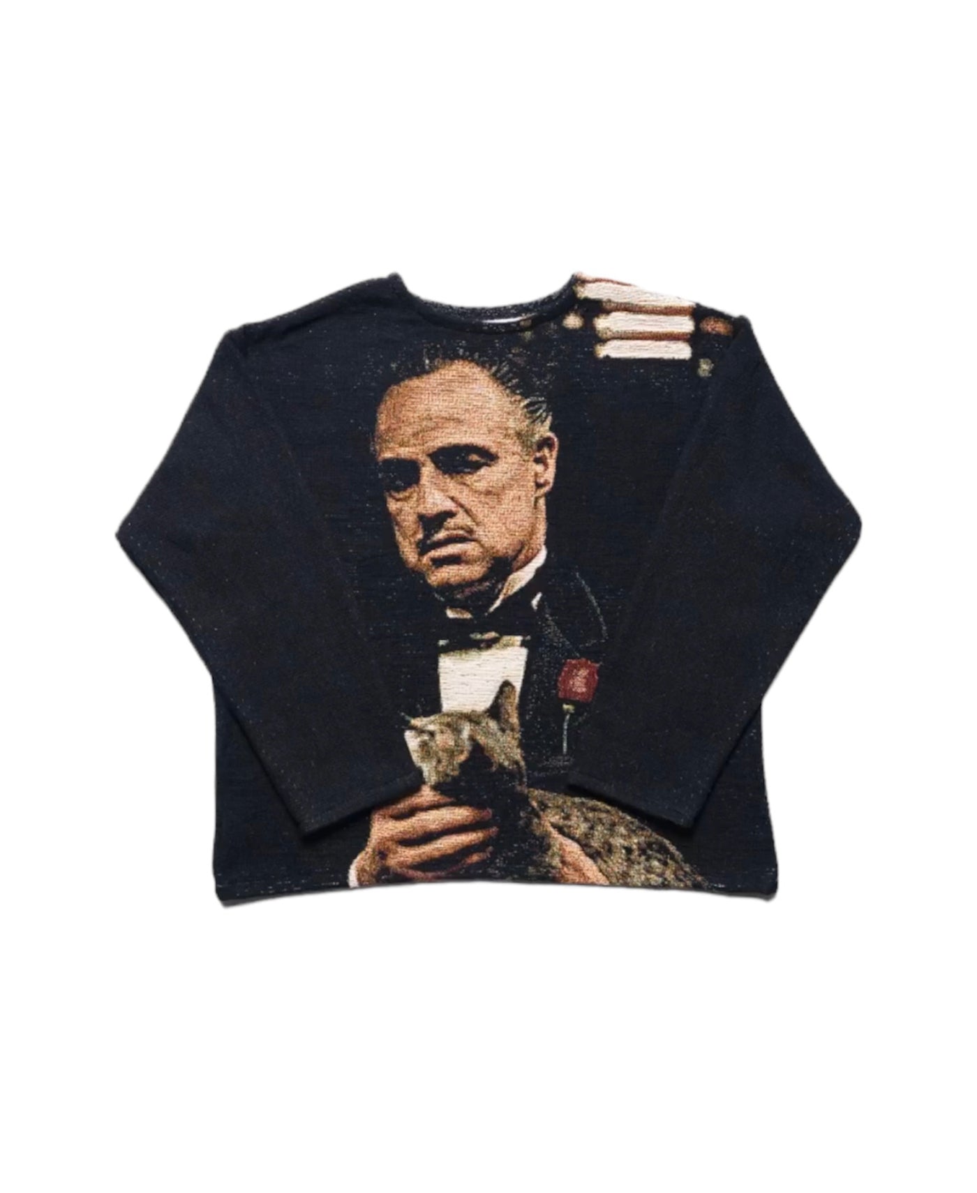 GODFATHER WOVEN CREWNECK