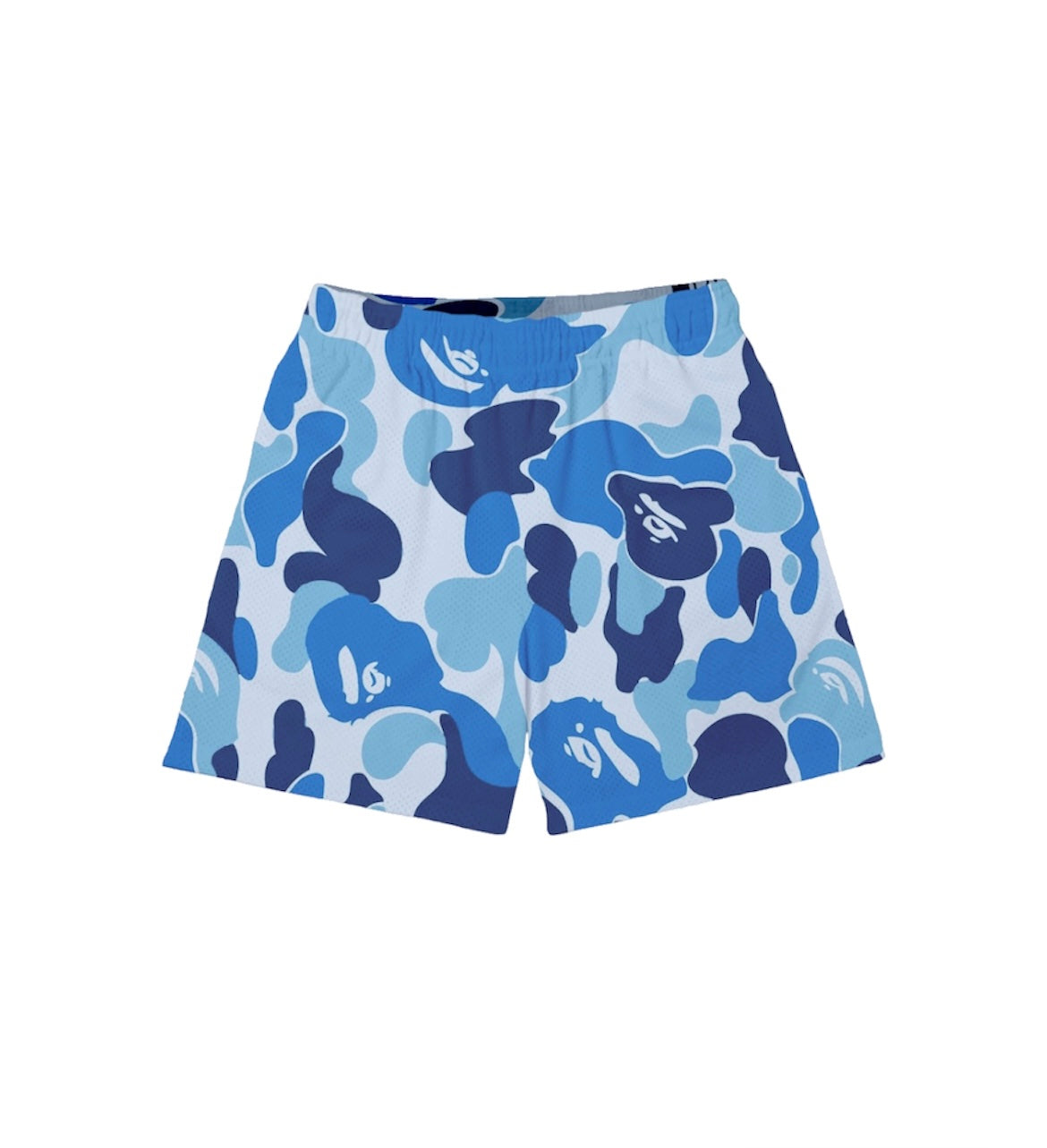 BLUE CAMO MESH SHORTS