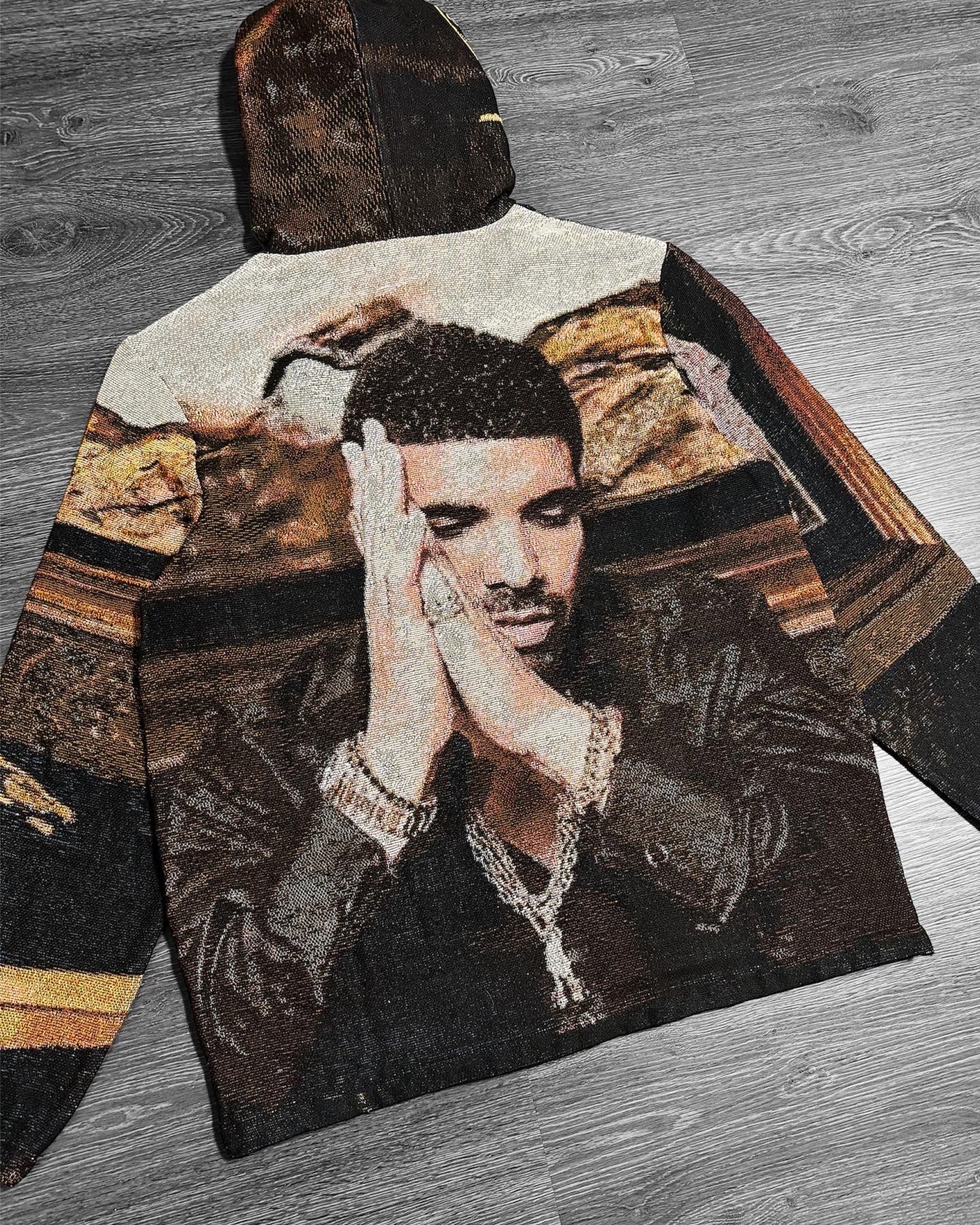 TAKE CARE WOVEN HOODIE