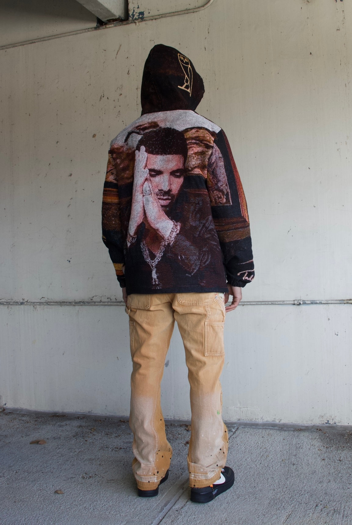 TAKE CARE WOVEN HOODIE