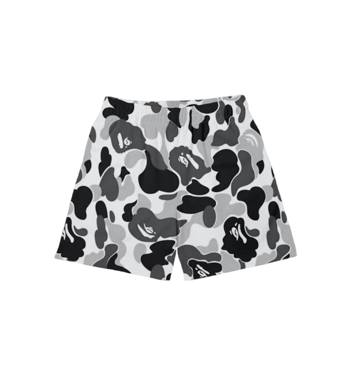 BLACK CAMO MESH SHORTS