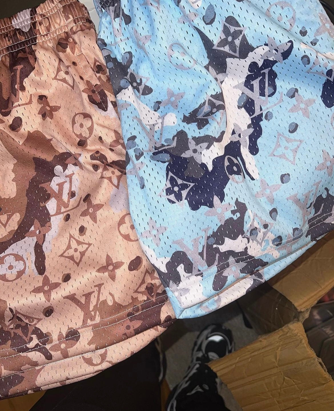 DESERT CAMO MESH SHORTS