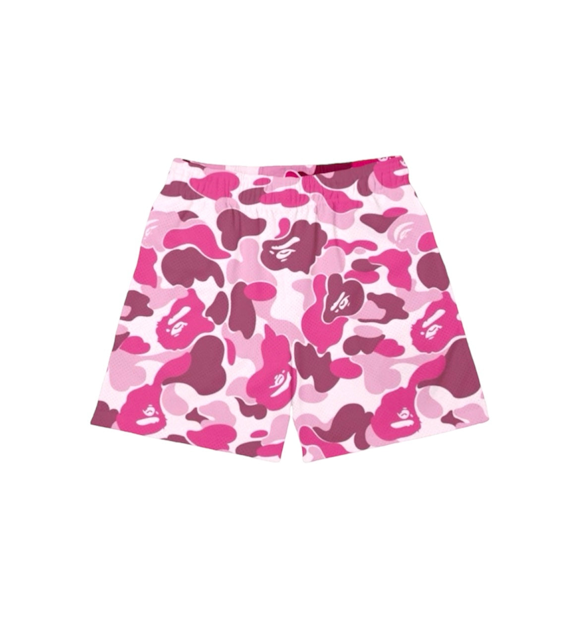 PINK CAMO MESH SHORTS