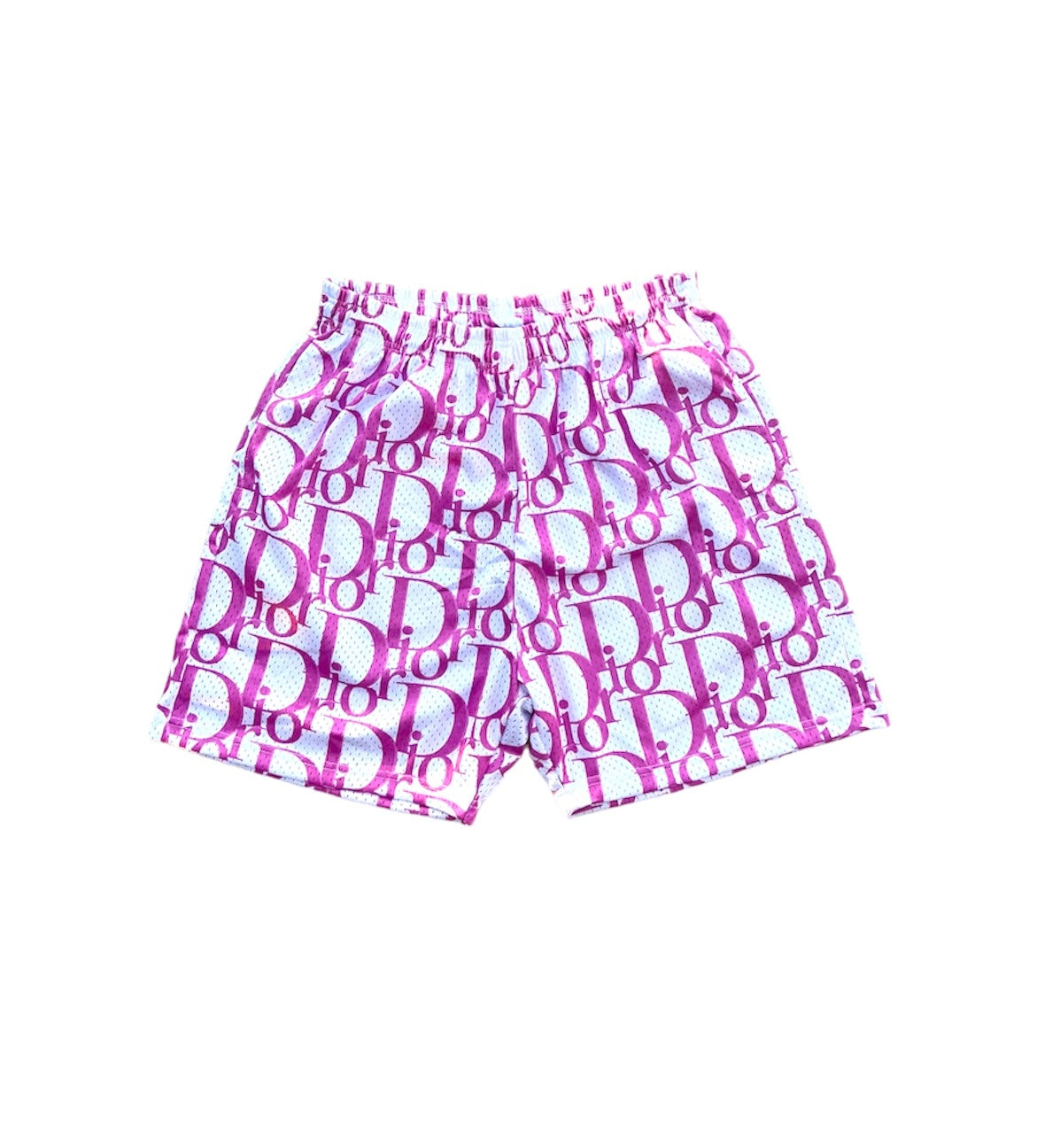 PINK PRINT MESH SHORTS