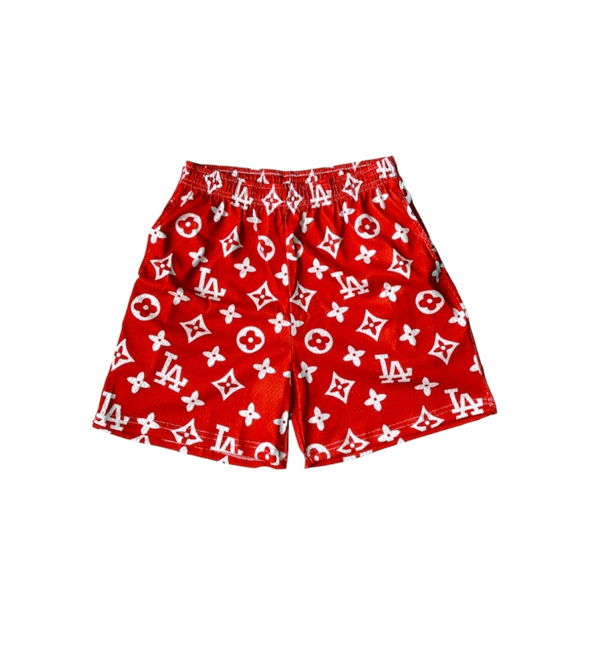 RED LA MESH SHORTS