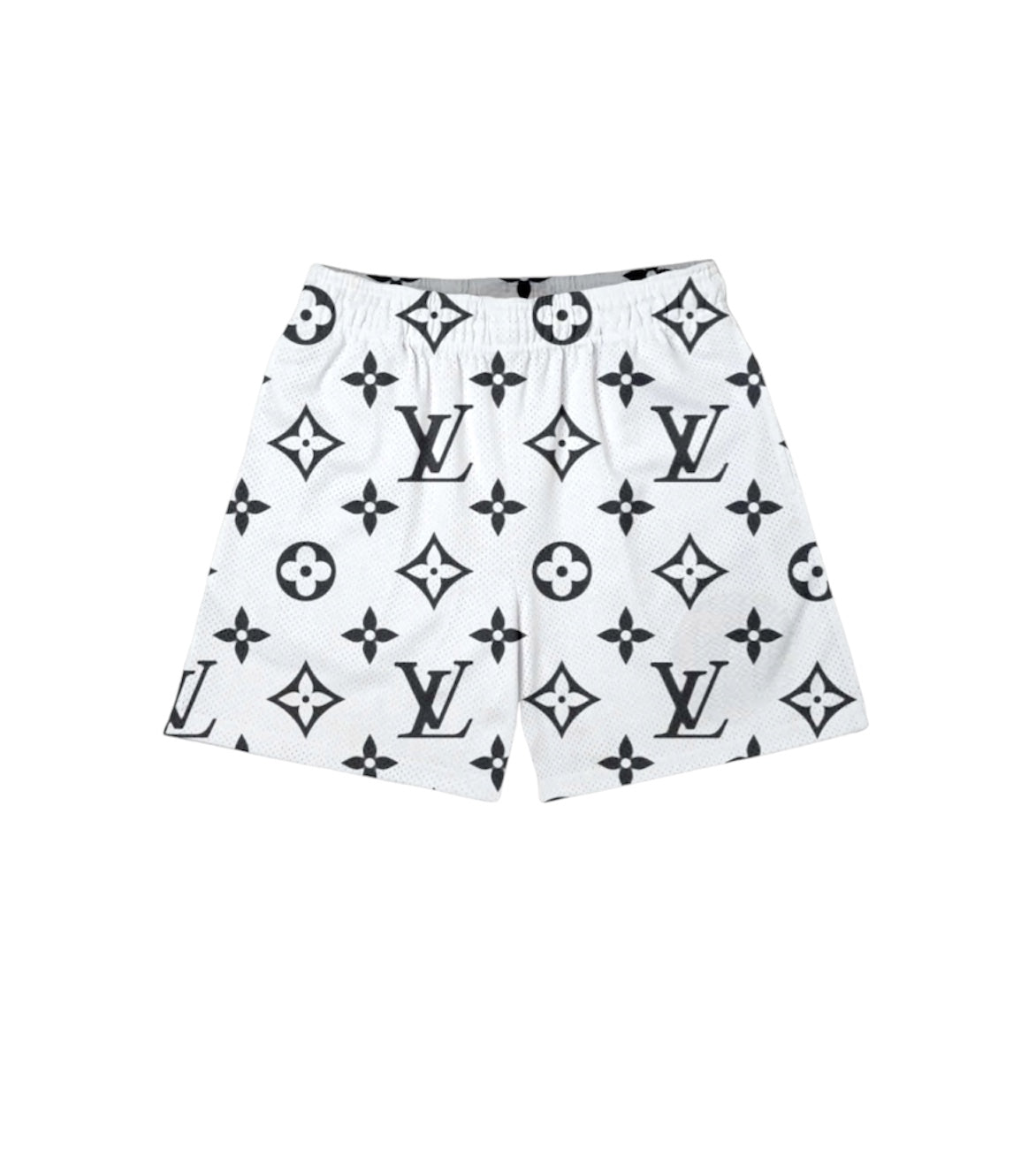 WHITE V MESH SHORTS